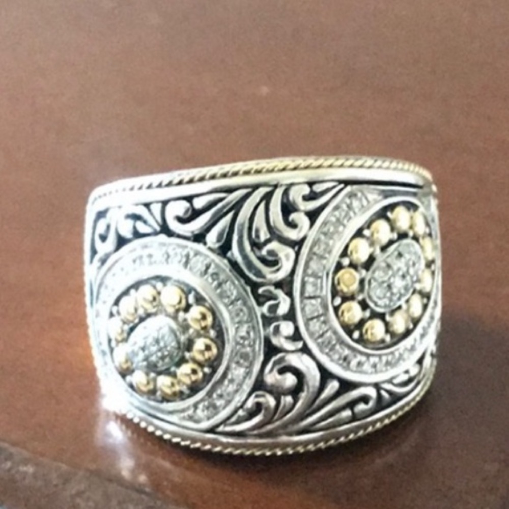 EFFY Diamond Statement Band Ring Size 7.5 - Picture 4 of 8